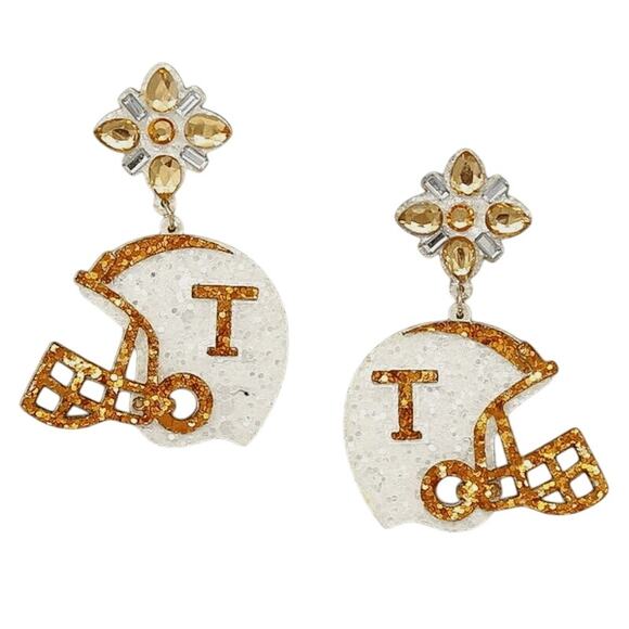 Football Team Helmet Earrings/Tennessee Football/Gift for Her/Gameday Gift - Picture 2 of 2